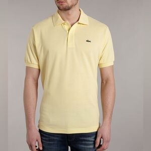 LACOSTE Men’s Yellow Polo Shirt Size 6/XL
